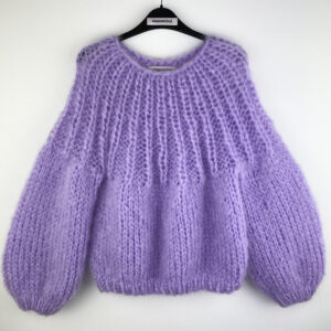 mohair sweater lila ecofriendly yarn