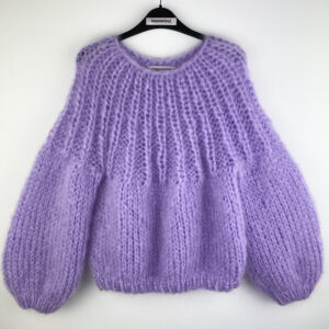 mohair sweater lila ecofriendly yarn