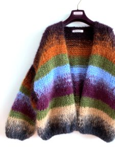 bernadette vest gestreept mohair