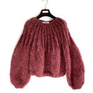 burgundy brown mohair sweater