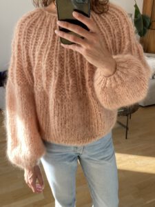 mohair sweater camel beige