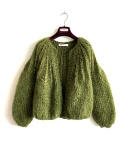 mohair vestje groen