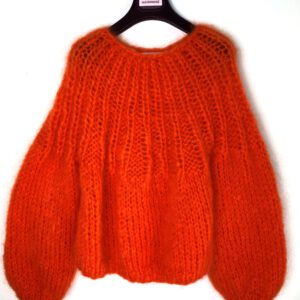 oranje mohair sweater tangerine
