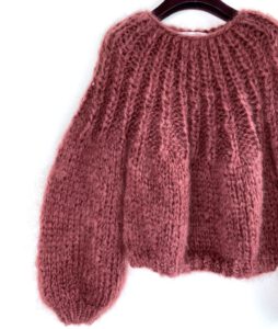 burgundy brown mohair sweater