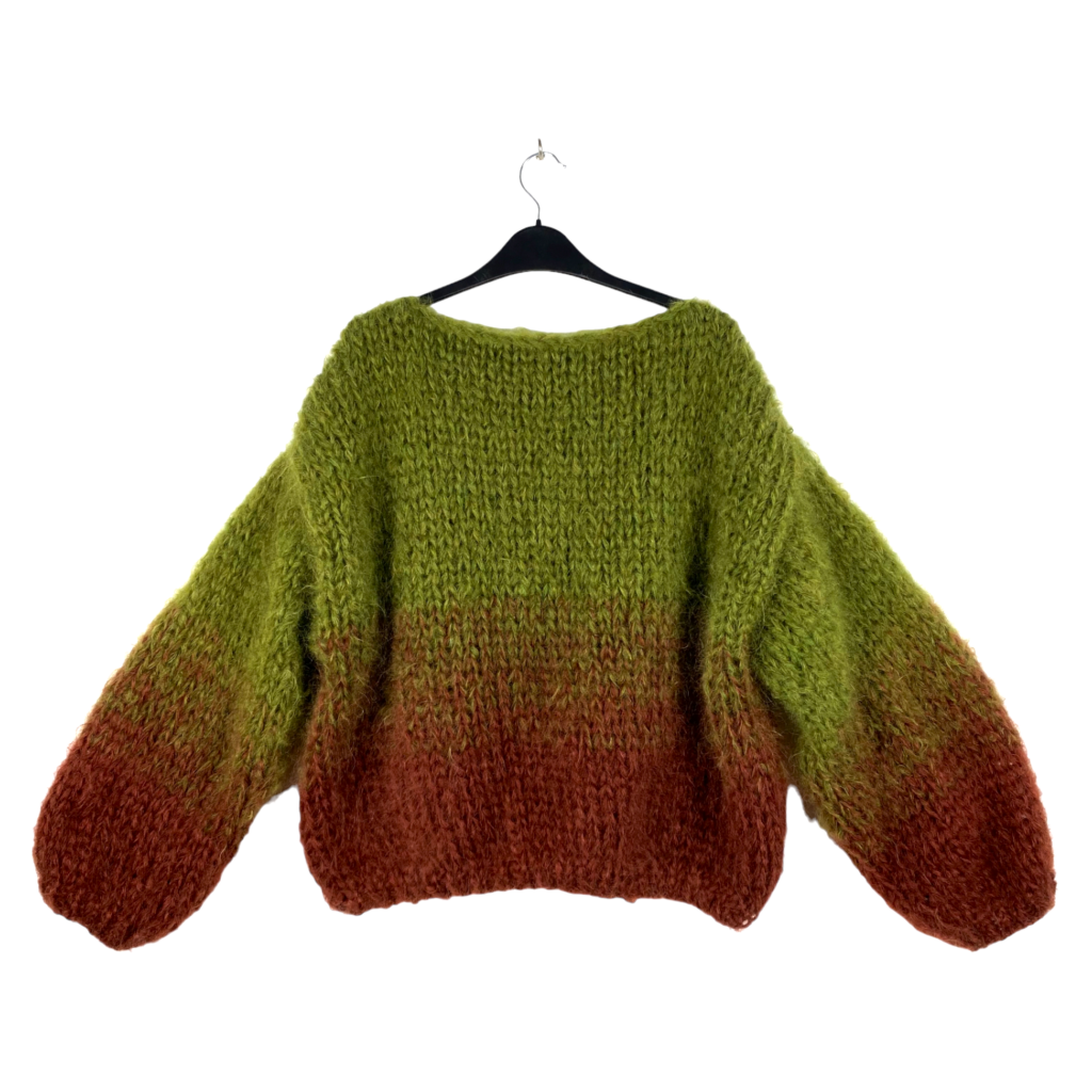 トップス Dullard Mohair Knit Sweater Olive Mohair Relaxed Fit Pullover