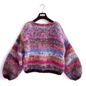 Bohemian style mohair sweater
