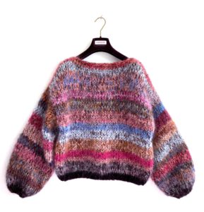 bohemian style mohair alpaca sweater