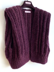 chunkyknit boho gilet alpaca