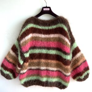 gestreepte mohair sweater
