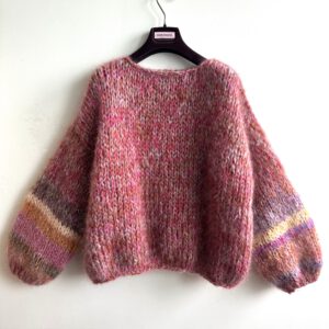 mohair sweater gestreept