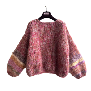 mohair sweater gestreept