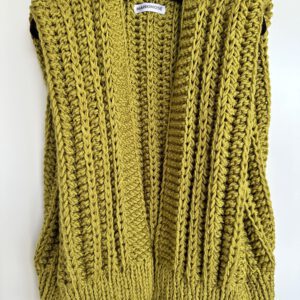 Maison Ose gebreid gilet lime groen