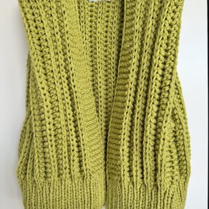 Maison Ose gebreid gilet lime groen