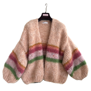 chunkyknit mohair vest beige