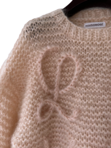 gepersonaliseerde mohair sweater roze