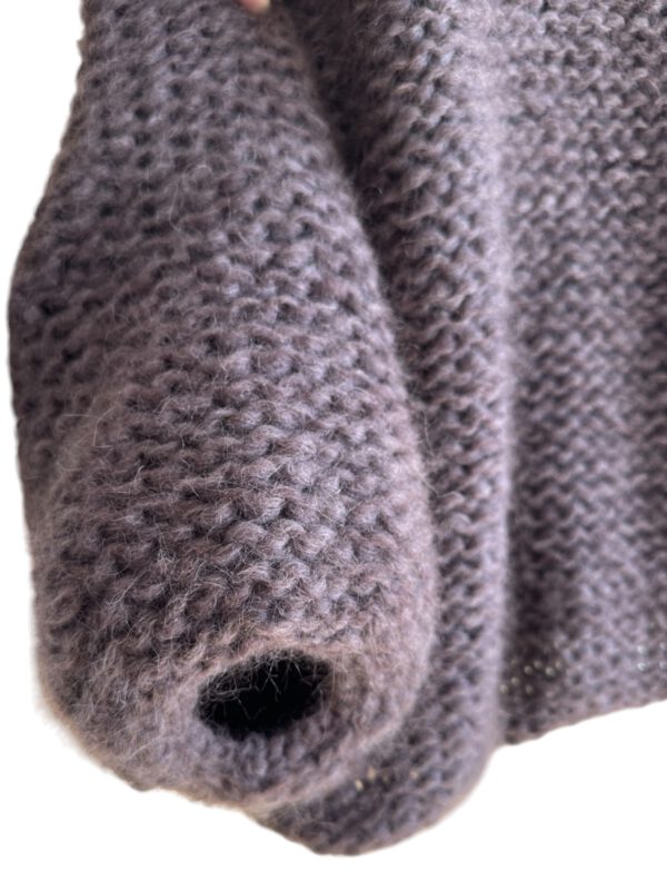 One size bruine jas met knopen