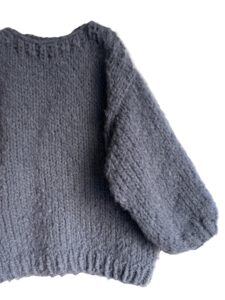 zachte oversized sweater met boothals Maison Ose