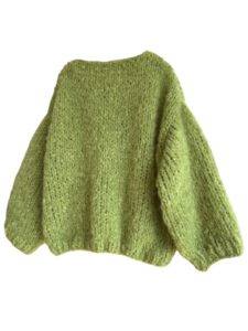 mohair vest Jade matcha groen