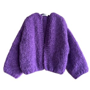 mohair vest Jade paars