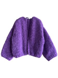 mohair vest Jade Paars