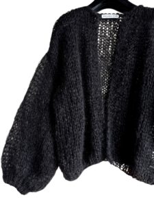 lichtgewicht mohair vest zwart model Lente