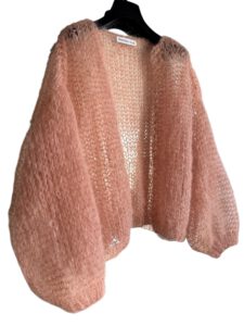 light mohair jacket camel Lente