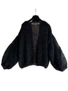 lichtgewicht mohair vest zwart model Lente