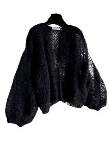 lichtgewicht mohair vest zwart model Lente