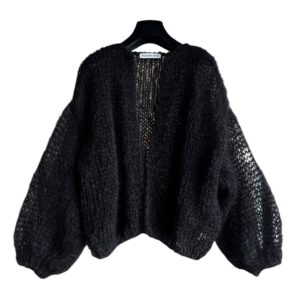 lichtgewicht mohair vest zwart model Lente