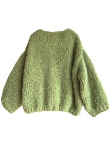 mohair vest Jade matcha groen