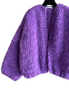 mohair vest Jade Paars
