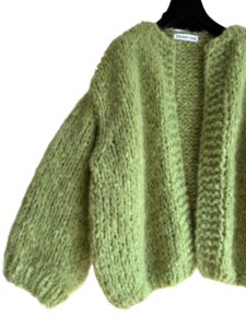 mohair vest Jade matcha groen