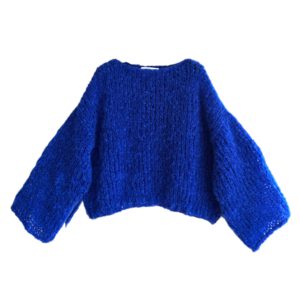 Mohair trui Kelly blauw longsleeve